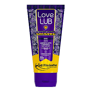 Love Lub lapilove Lubrificante Corporal Beijável 60g La Pimienta uva