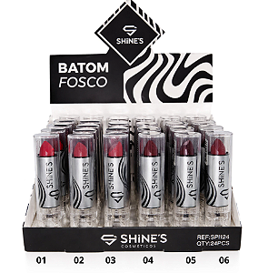 Batom Fosco Matte Shine's 6 Cores