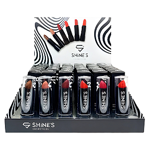 Batom Hidratante Matte Bastão Shine's 3,5g acido hialuronico