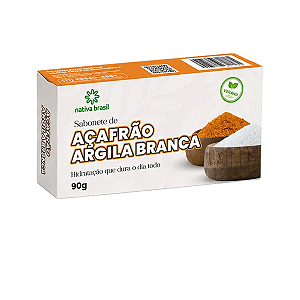 Sabonete Antisséptico de Açafrão e Argila Branca 90g