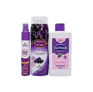 Kit Hidratante Cheirinho de Uva Apinil