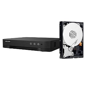 Gravador de Video Stand Alone DVR DS-7208HGHI-M1/CVBS 8 Canais Full HD 1080p + HD 500GB