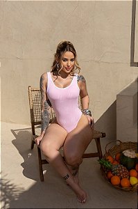BODY MAIÔ ESTAMPADO COM LISTRA