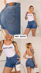 SHORT JEANS COM LYCRA * GRADE QUEBRADA *