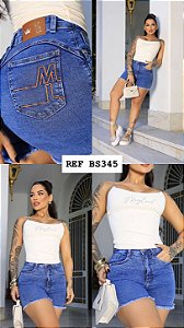 SHORT JEANS COM LYCRA E BRILHO * GRADE QUEBRADA*