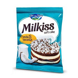 Bolacha Milkiss Soft Cake Milk Coconut 50g - Importado Bulgária