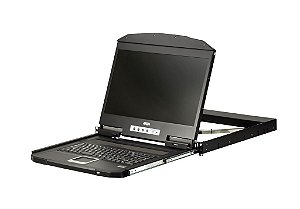 CL3100 1U Ultra Short Depth Single Rail WideScreen LCD Console (USB / VGA)