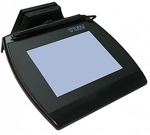 Coletor de Assinatura Topaz Systems Série TM-LBK766 Modelo Cartão Magnético Signaturegem LCD 4X5 MSR