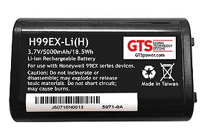 H99EX-LI(H) - Bateria de Capacidade Estendida Para Computadores Móveis Honeywell 99EX / 99GX