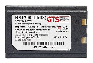 HS1700-LI(38) - Bateria GTS Para Symbol SPT1700 / SPT1800 / PPT2700 / PPT2800 / PPT8800 / PPT8846 / PDT 8100