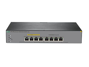 Switch 1920S Gerenciável 8G com 8x 10/100/1000Mbps RJ45 (sendo 4x PoE+) (Potencia PoE+: 65W) -  HPE / JL383A