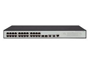 Switch 1950 Gerenciável 24G 2SFP+ 2x 1/10Gb Base-T com 24x 10/100/1000Mbps RJ45 + 2x portas 10G SFP+ e 2x portas 10G RJ45 - HPE / JG960A