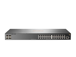 Switch 2930F Gerenciável 24G 4SFP+ com 24 portas 10/100/1000 Mbps RJ45 + 4 portas SFP+ (1/10G) - Aruba / JL253A