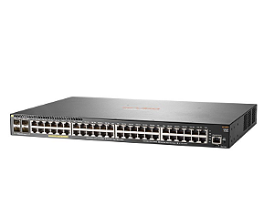 Switch 2930F Gerenciável 48G 4SFP+com 48 portas PoE+10/100/1000 Mbps RJ45 +4 portas SFP+(1/10G) (Potencia PoE: 370W) - Aruba / JL256A