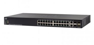 Switch Cisco SG550X-24P 24 portas Gigabit PoE Stackable / SG550X-24P-K9-NA