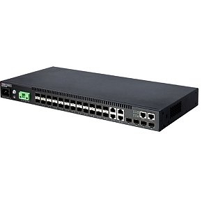 Switch Edge-Core 20 Portas Gigabit SFP + 4 Portas SFP+ 4 Combo Gerenciável L2+ - ECS4120-28F