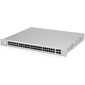 Switch UniFi Ubiquiti 48portas RJ45 + 2p SFP PoE - US-48-500W