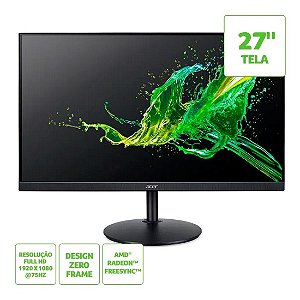 Monitor Acer 27'' CB272 HD 75Hz HDMI/VGA UM.HB2AA.004