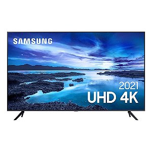 Samsung Smart TV 50" UHD Processador Crystal 4K 4K 50AU7700
