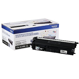 Toner Brother na cor Preta de Ultra Rendimento - TN419BK. Imprime aproximadamente 9.000 páginas