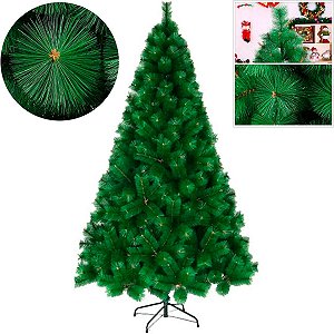 Arvore de Natal 1,80 M 200 Galhos Pinheiro Verde Cheia Luxo