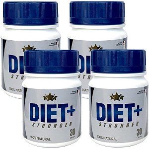 Diet + Stronger 30 cáps - kit 4 potes