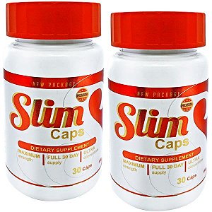 Slim Caps 30 cáps - Kit 2 Potes