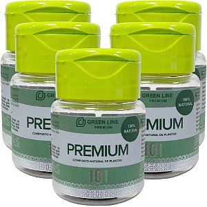 Green Line Premium 10 cáps - Kit 5 potes
