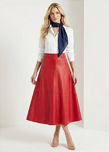 Saia Godê Gabi em Couro Sintético Premium