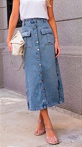 Saia Jeans Malu - PROMOÇÃO