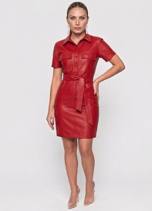 Vestido Gisele em Couro Sintético Premium