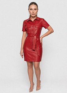 Vestido Gisele em Couro Sintético Premium