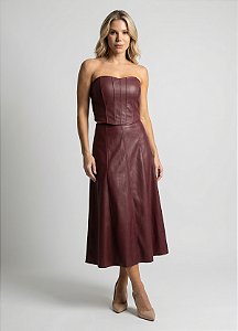 Conjunto Cropped Corset e Saia Paola