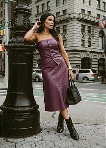 Conjunto Top Duda e Saia Godê Gabi