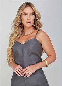 Top Paloma em Couro Sintético Premium
