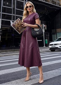 Vestido Maria em Couro Sintético Premium