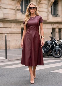 Vestido Maria em Couro Sintético Premium