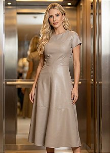 Vestido Maria em Couro Sintético Premium