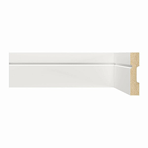 RODAPE MOLDUFAMA MDF 7CM BRANCO FRISADO RD - 2,40M