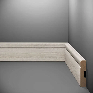 RODAPE EUCAFLOOR MDF 7CM ESTILO 16 - 2,40M