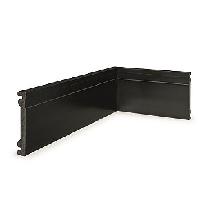 ALIZAR POLIESTIRENO RUFFINO PRETO 10CM FRISADO 15MM - 2,40M