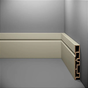 RODAPE EUCAFLOOR ACQUA NEW COLORS CINZA ITALIA FRISADO 10CM - 2,40M