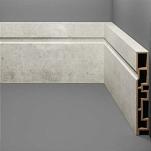 RODAPE EUCAFLOOR ACQUA NEW COLORS 21 FRISADO 10CM - 2,40M