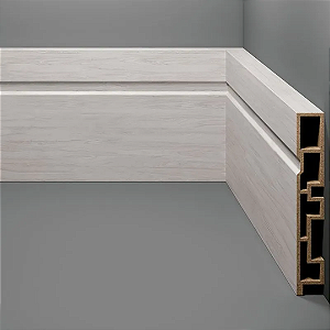 RODAPE EUCAFLOOR ACQUA NEW COLORS 2 FRISADO 10CM - 2,40M