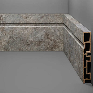 RODAPE EUCAFLOOR ACQUA NEW COLORS 25 FRISADO 10CM - 2,40M