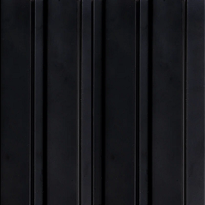 PAINEL RIPADO FINOTTATO 25MM PRETO 12,2CM - 2,85M