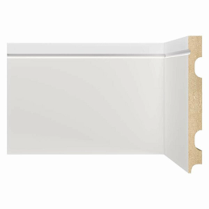RODAPE MOLDUFAMA MDF 15CM BRANCO FRISADO RD - 2,40M
