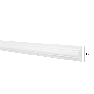 RODAMEIO BOISERIE POLIESTIRENO FINOTTATO BRANCO 4 X 1,7 - 2,40M