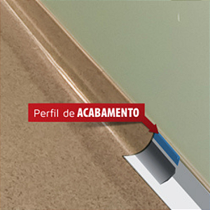 PERFIL DE ACABAMENTO CURVO PEQUENO DP (COR A DEFINIR) - 40M