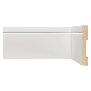 RODAPE MOLDUFAMA MDF 10CM BRANCO FRISADO RD - 2,40M